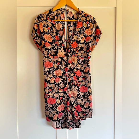 saltwater LUXE , Black Floral Romper! - Picture 3 of 7
